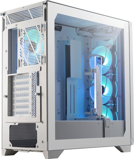 MSI MPG GUNGNIR 300R AIRFLOW Gaming Midi Tower Κουτί Υπολογιστή με Πλαϊνό Παράθυρο και RGB Φωτισμό Λευκό