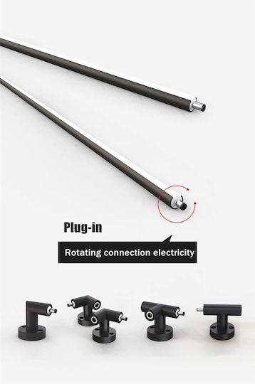 Home Lighting Στήριγμα Τοποθέτησης για Φωτιστικά Μαύρο 77-9079