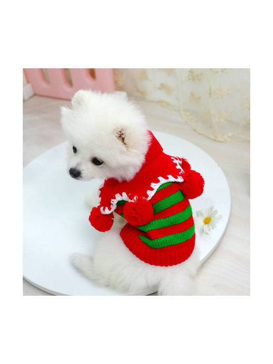 Knitted Sweater Dog in Green color 33cm.