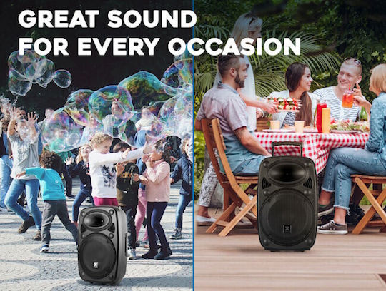Vonyx Ηχείο Karaoke με Ασύρματα Μικρόφωνα Verve38 174.032 Μαύρο