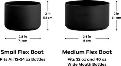 Hydro Flask Small Flex Boot Piese de schimb pentru sticle de apă Negru