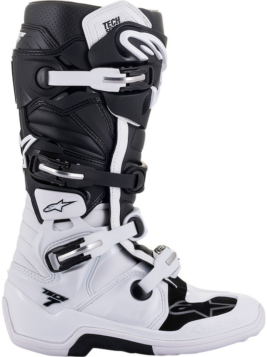 Alpinestars Tech 7 Ανδρικές Μπότες Motocross White/Black