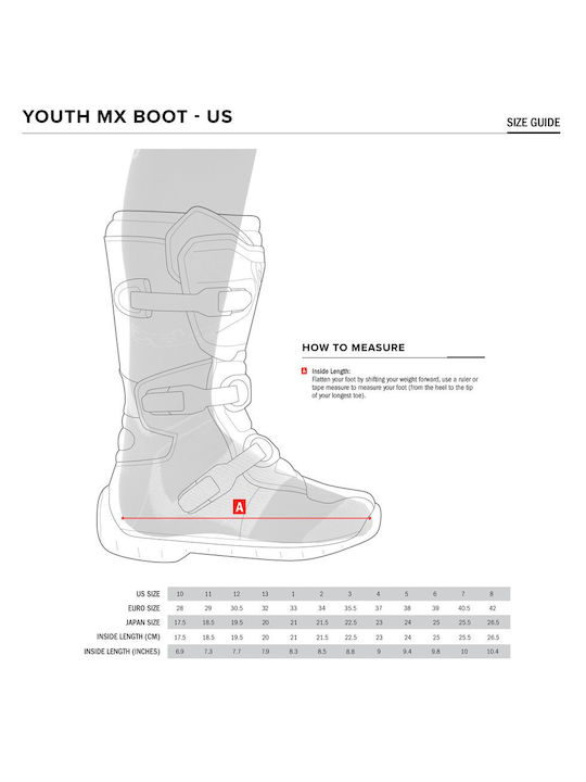 Alpinestars Youth Tech 7S Παιδικές Μπότες Motocross Dark Gray/Light Gray/Red Fluorescent