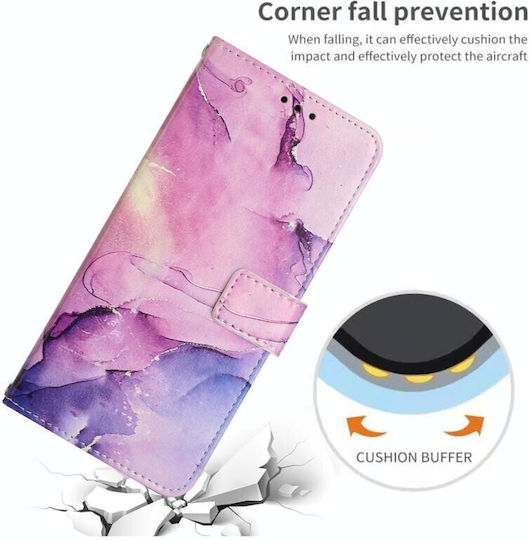 Marble Pattern Brieftasche Lila (Oppo A98)