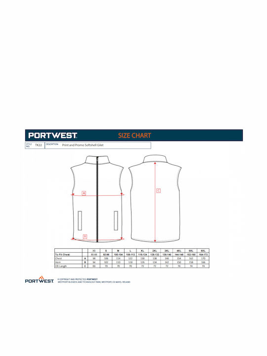 Portwest Vesta De Lucru Softshell Pentru Bărbați Neagră