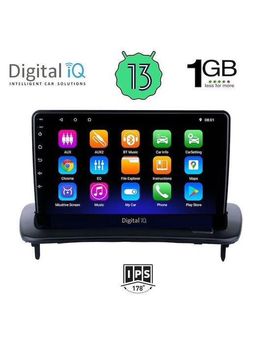 Digital IQ Ηχοσύστημα Αυτοκινήτου για Volvo C30 2005-2013 (Bluetooth/USB/WiFi/GPS/Apple-Carplay/Android-Auto) με Οθόνη Αφής 9"