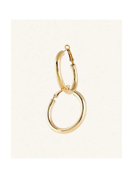 StanStefan Earrings Hoops made of Steel Gold Plated