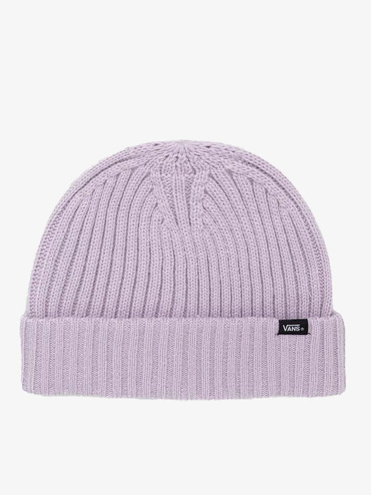 Shallow Cuff Beanie Unisex Σκούφος Πλεκτός σε Λιλά χρώμα