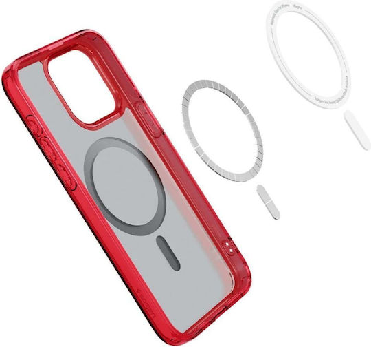 Spigen Ultra Hybrid (MagFit) Back Cover Πλαστικό 2mm Frost Deep Red (iPhone 15 Pro)