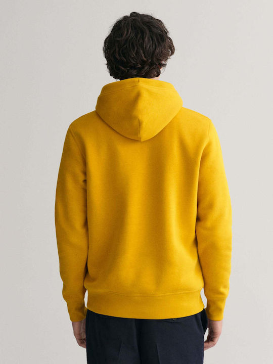 Archive Shield Men's Sweatshirt with Hood Yellow