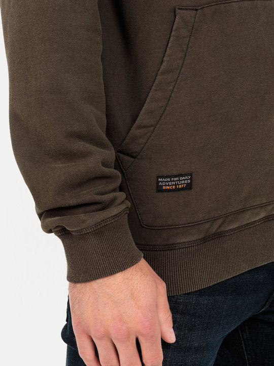Khaki Hoodie Cardigan