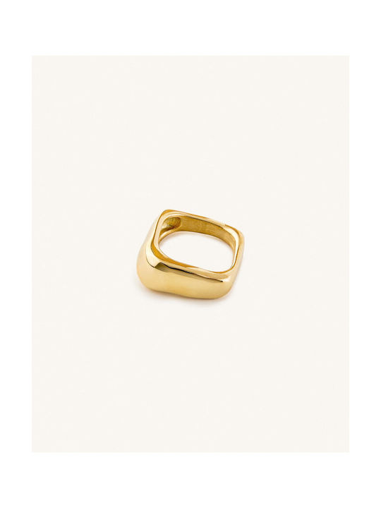 StanStefan Women's Gold Plated Steel Ring