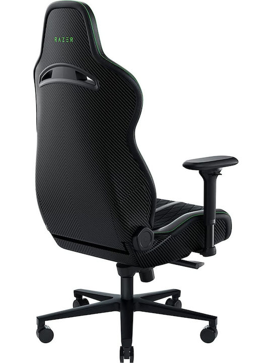 Razer Enki Pro Καρέκλα Gaming Δερματίνης με Ρυθμιζόμενα Μπράτσα Μαύρο/Πράσινο