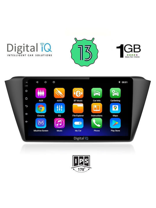 Digital IQ Car Audio System for Skoda Fabia 2015> (Bluetooth/USB/WiFi/GPS) with Touch Screen 9"