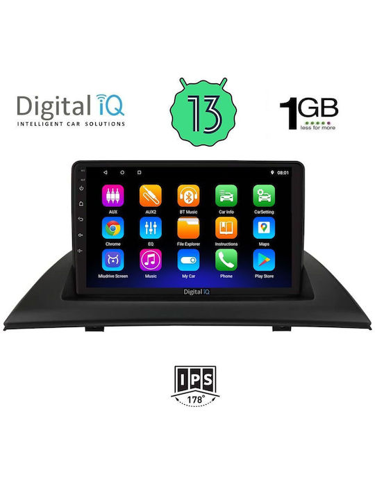 Digital IQ Car Audio System for BMW X3 (E83) 2003-2010 (Bluetooth/USB/WiFi/GPS/Apple-Carplay/Android-Auto) with Touch Screen 9"