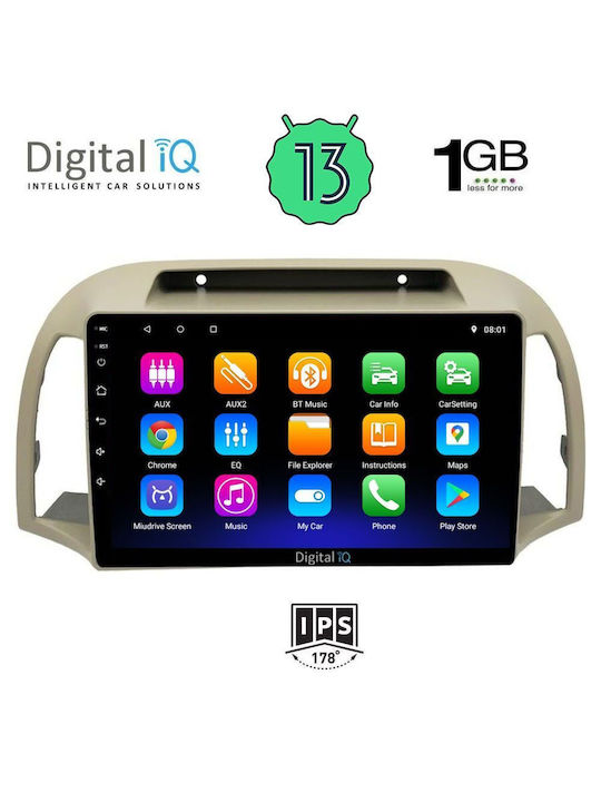 Digital IQ Car Audio System for Nissan Micra 2002-2010 (Bluetooth/USB/WiFi/GPS) with Touch Screen 9"