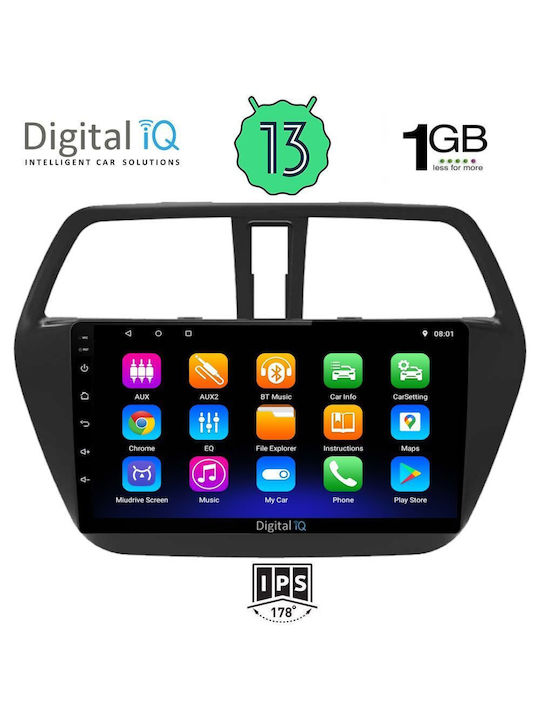 Digital IQ Ηχοσύστημα Αυτοκινήτου για Suzuki SX4 2014> (Bluetooth/USB/WiFi/GPS/Apple-Carplay/Android-Auto) με Οθόνη Αφής 9"