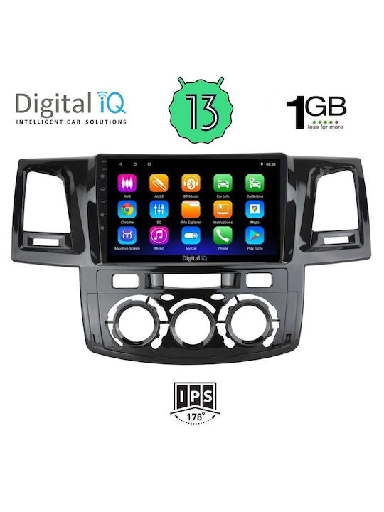 Digital IQ Car-Audiosystem für Toyota Hilux 2005-2016 (Bluetooth/USB/WiFi/GPS) mit Touchscreen 9"