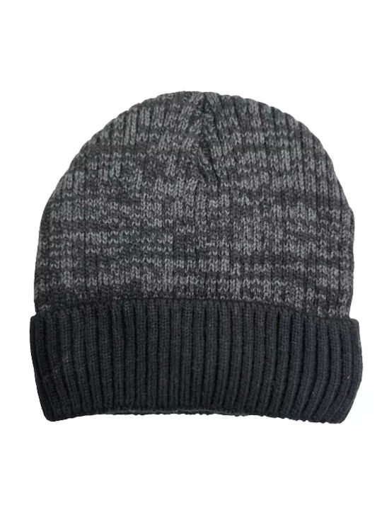 Verde Knitted Beanie Cap Black