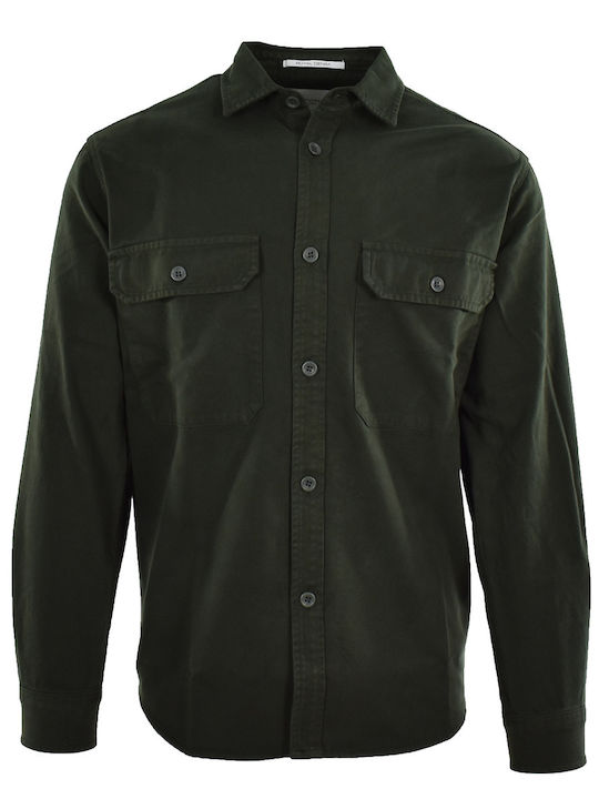 Μακρυμάνικo Overshirt Χακί