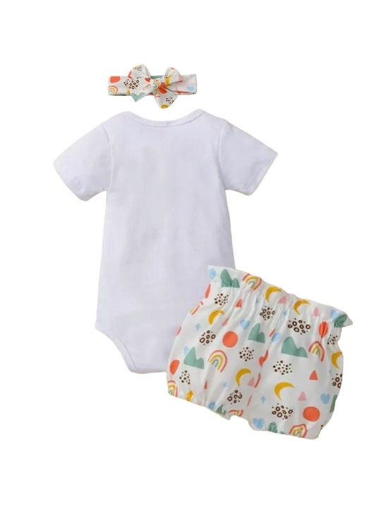 TakTakBaby Kids Set with Shorts 3pcs White