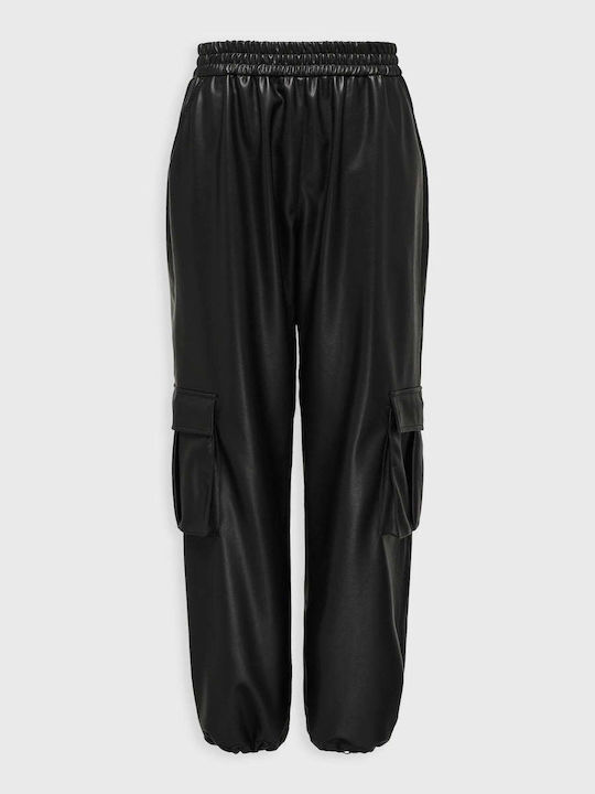 Only Women's Fabric Cargo Trousers Black