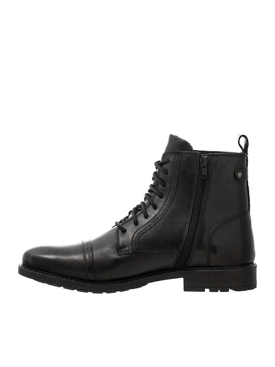 Leather Black Men's Boots