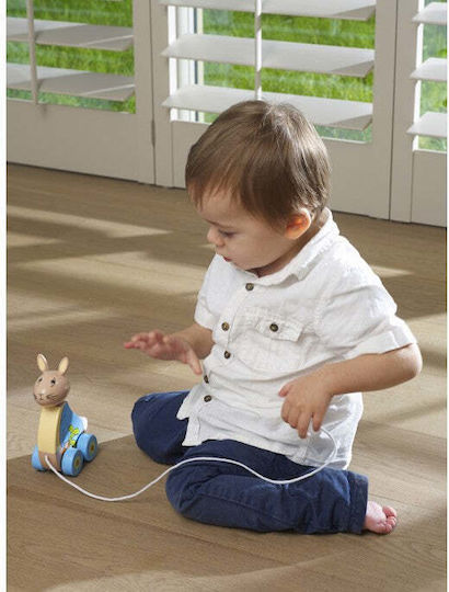 Orange Tree Toys Συρόμενο Παιχνίδι Rabbit από Ξύλο για 12+ Μηνών
