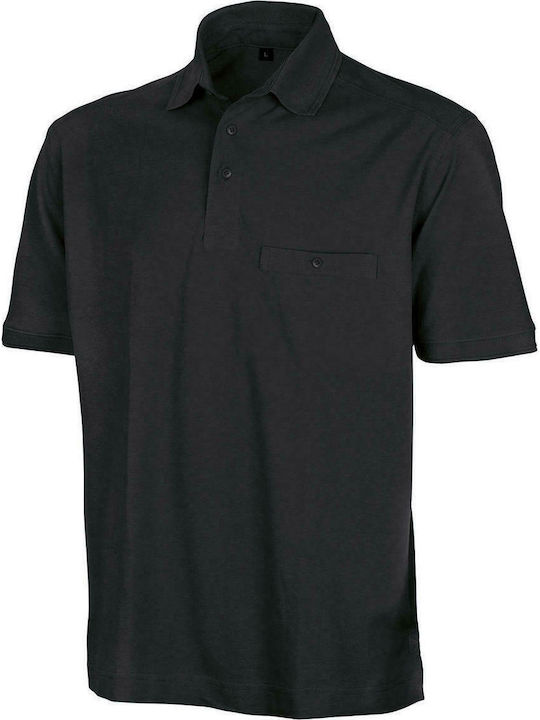 Result Apex Men's Short Sleeve Promotional Blouse Black