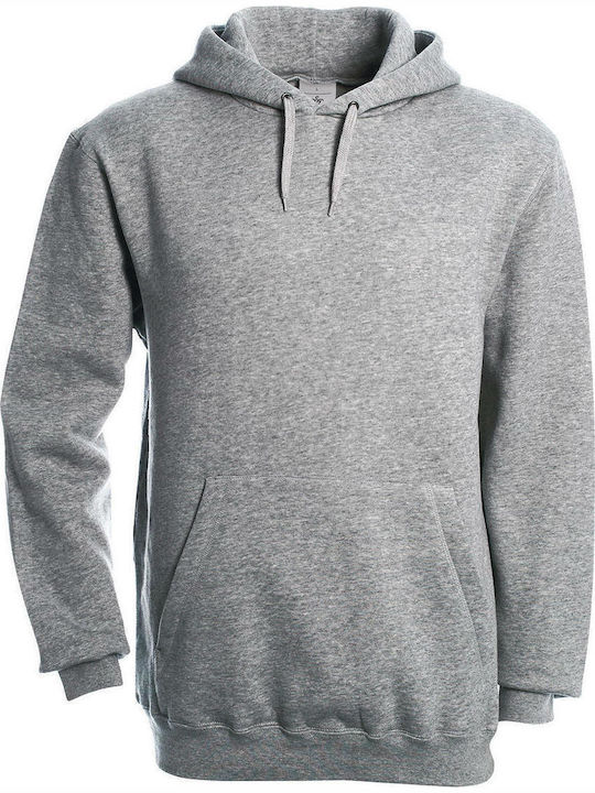 B&C Hooded Ανδρικό Διαφημιστικό Φούτερ Μακρυμάνικο Heather Grey B&C Hooded Ανδρικό Διαφημιστικό Φούτερ Μακρυμάνικο Heather Grey