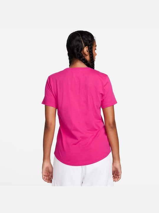 Nike Damen Sportlich T-shirt Fuchsie