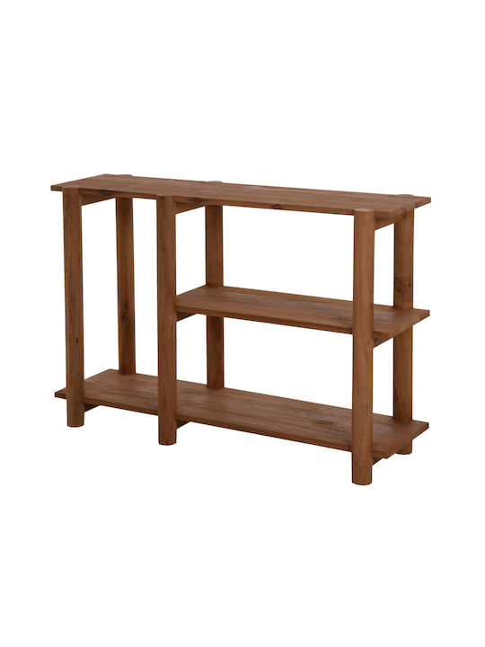 Kutai Κονσόλα από Μασίφ Ξύλο Φυσικό Rustic Μ120xΠ30xΥ80εκ.
