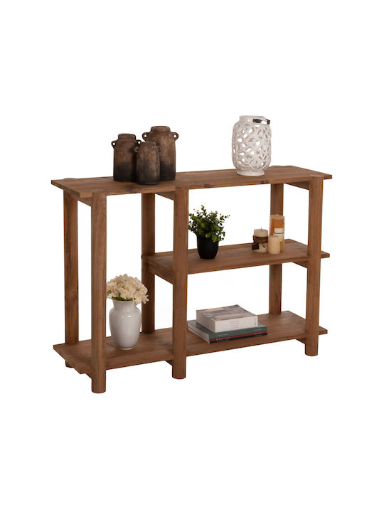 Kutai Κονσόλα από Μασίφ Ξύλο Φυσικό Rustic Μ120xΠ30xΥ80εκ.