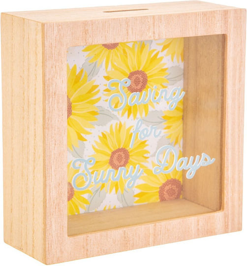 Sass & Belle Children's Money Box Wooden Multicolored 16x6.5x16.5cm
