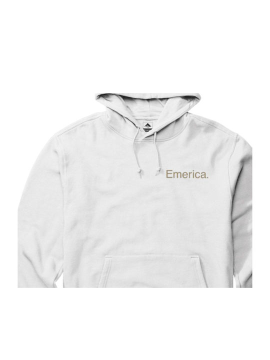 Emerica Herren Sweatshirt mit Kapuze Weiß