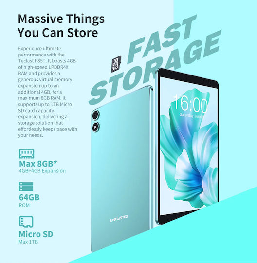 Teclast P85T 8" Tablet (4GB/64GB) Μπλε