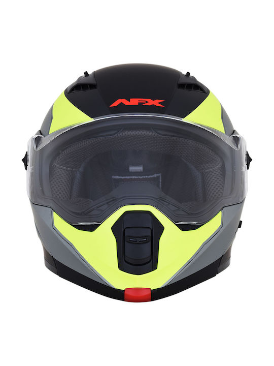 Afx FX-111 Flip-Up with Sun Visor DOT / ECE 22.05 Black/Grey/Yellow Afx FX-111 Flip-Up with Sun Visor DOT / ECE 22.05 Black/Grey/Yellow