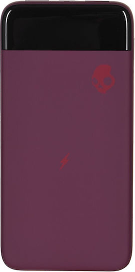 Skullcandy Stash Fuel Power Bank 10000mAh mit 2 USB-A Anschlüssen und USB-C Anschluss Rot