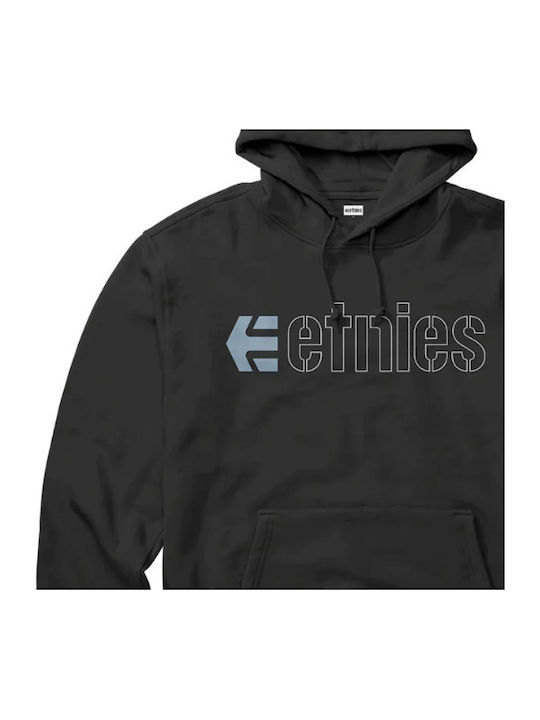 Etnies Men's Sweatshirt with Hood and Pockets Black