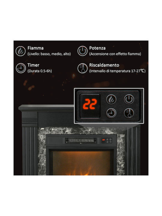 HomCom Semineu Electric 1800W 80x67,8cm HomCom Semineu Electric 1800W 80x67,8cm