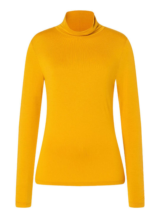 Women's Athletic Blouse Long Sleeve Yellow