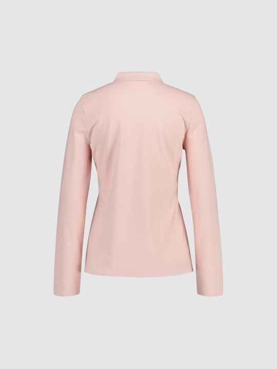 Gant Women's Polo Blouse Long Sleeve Pink