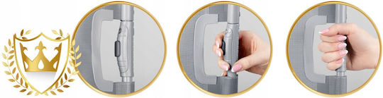 Nukido Foldable Security Door made of Fabric in Gray Color 140x92.5cm 1pcs