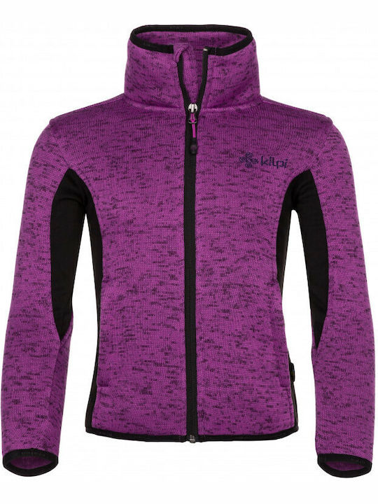 Kilpi Cardigan pentru copii Fleece cu glugă Violet