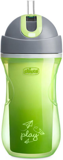 Chicco Παιδικό Ποτηράκι "Sport" από Πλαστικό Πράσινο 266ml για 14m+