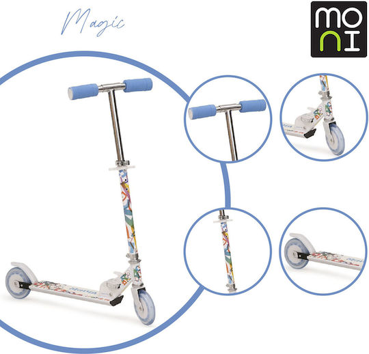 Moni Kinderroller Klappbar Magic Mania 2-Rad Für 3+ Jahre Blau
