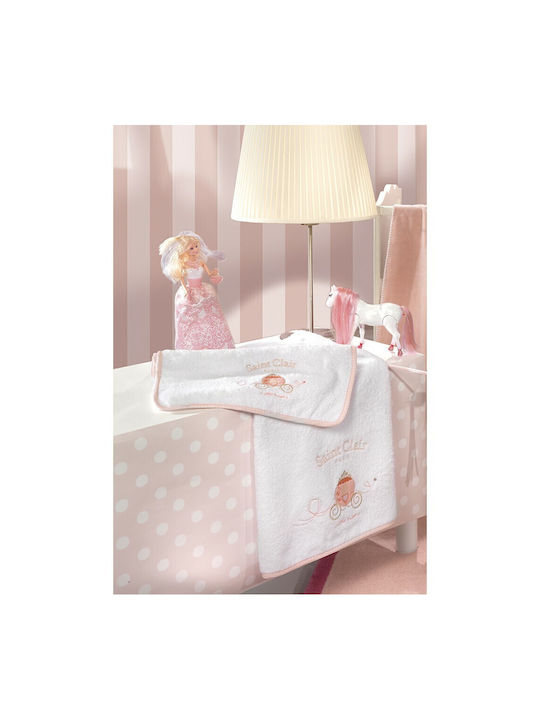 Saint Clair Set de prosoape pentru copii 2pcs Corona Albe