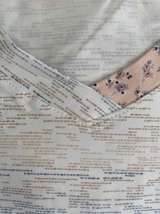 Kal-tsa Sommer Damen Pyjama-Set Weiß