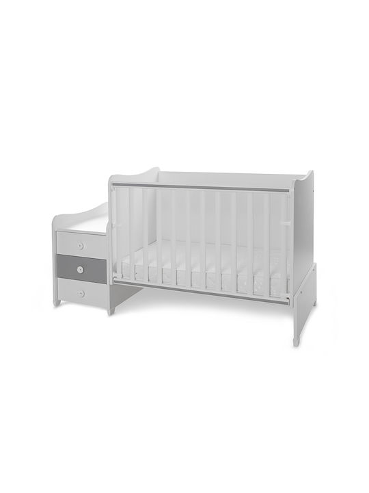 Lorelli Polymorphe Babybett Maxi Plus Weiß mit Matratze & Schublade