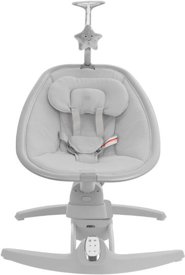 Kikka Boo Ηλεκτρικό Relax Μωρού Side to Side Spinny με Μουσική Γκρι για Παιδί έως 9kg